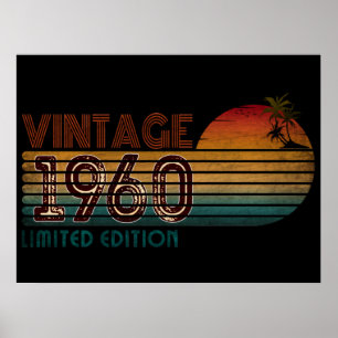 Vintage 1960 limitierte Auflage Poster