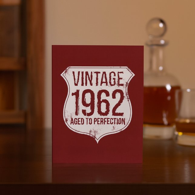 Vintage 1962 Aged To Perfection Einladung (Von Creator hochgeladen)