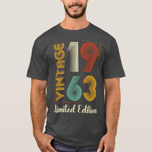 Vintage 1963 Limitierte Auflage 60. Geburtstag T-Shirt