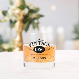 Vintage 1964 70. Geburtstag Whiskyglas