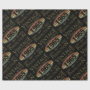 Vintage 1965 60. Geburtstag Geschenkpapier