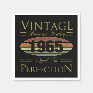 Vintage 1965 60. Geburtstag Serviette