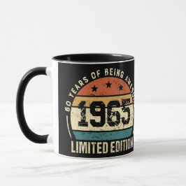 Vintage 1965 Retro 60th Birthday Anniversary Tasse