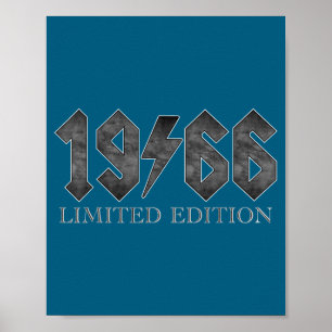 Vintage 1966 Clic 60 Jahre alter Geburtstag 60. Ge Poster