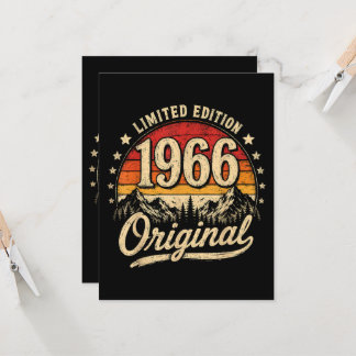 Vintage 1966 limitierte Auflage Original Einladung