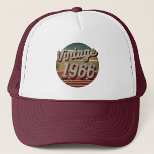 VINTAGE 1966 MÄNNER FRAUEN GEBURTSTAGSGESCHENK LKW TRUCKERKAPPE
