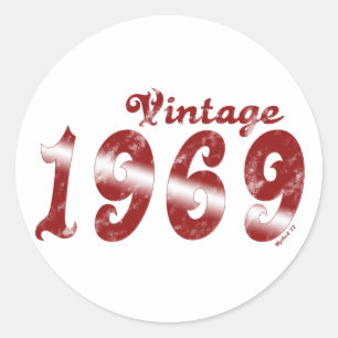 Vintage 1969 Aufkleber