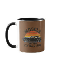 Vintage 1970 Muscle Car Iron Kaffeetasse