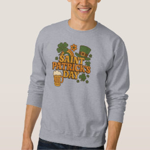 Vintage 1970er Jahre St. Patricks Tag  Sweatshirt