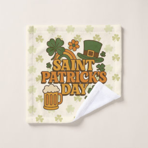 Vintage 1970er Saint Patrick's Day Waschlappen