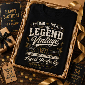 Vintage 1971 Perfekt gealtert Retro 55. Geburtstag T-Shirt