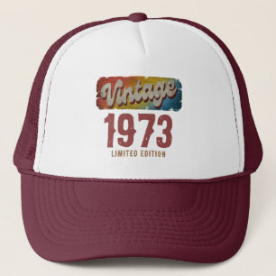 VINTAGE 1973 LIMITIERTE EDITION ANPASSEN TRUCKERKAPPE