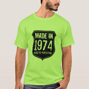 Vintage 1974 de l'âge à la perfection t-shirt pour