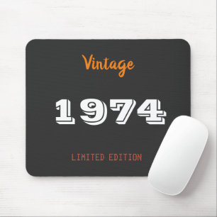 Vintage 1974 Limited Edition 52. Geburtstagsgesche Mousepad