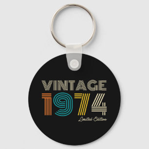 Vintage 1974 limitierte Auflage zum 50. Geburtstag Schlüsselanhänger