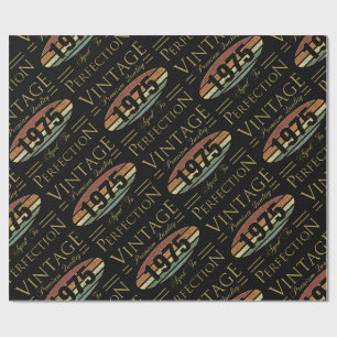 Vintage 1975 50. Geburtstag Geschenkpapier