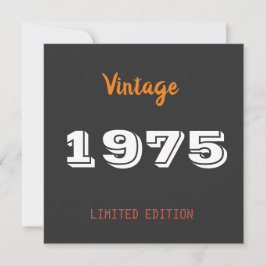 Vintage 1975 50. limitierte Auflage