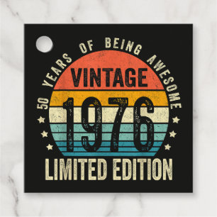 Vintage 1976 50. Geburtstag Geboren 1976 Geschenkanhänger