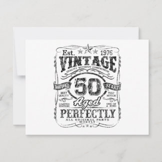 Vintage 1976 Limited Edition Shirt 50 Jahre alt 50