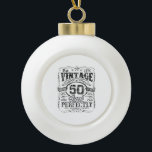 Vintage 1976 Limited Edition Shirt 50 Year Old 50t Keramik Kugel-Ornament<br><div class="desc">Vintage 1976 Limited Edition Shirt 50 Year Old 50th Birthday</div>