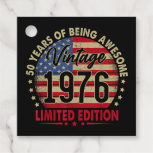 Vintage 1976 limitierte Auflage zum 50. Geburtstag Geschenkanhänger