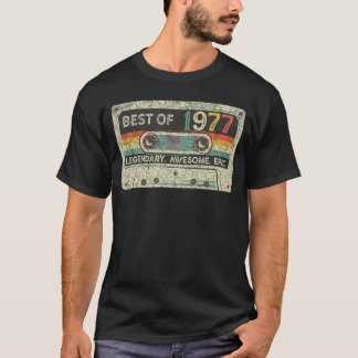 Vintage 1977 limitierte Auflage Cassetteape 45. Ge T-Shirt