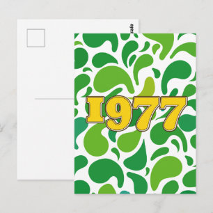 Vintage 1977 postkarte