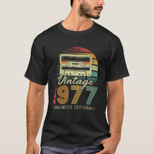 Vintage 1977 Retro-Kassette 1977 49. Geburtstag 49 T-Shirt