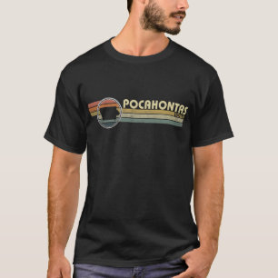 Vintage 1980er Jahre Style POCAHONTAS, IA T-Shirt