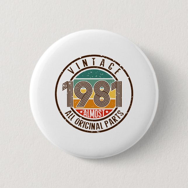 Vintage 1981 button (Vorderseite)