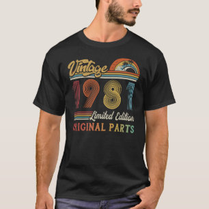 Vintage 1981 Limitierte Auflage Originalteile T-Shirt