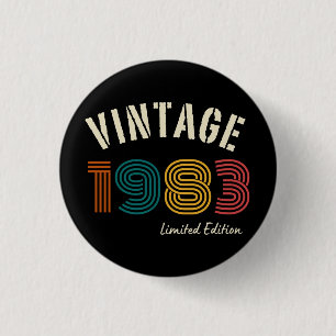 Vintage 1983 41. Geburtstag Button