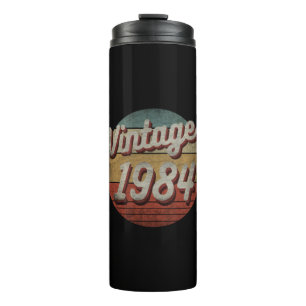 VINTAGE 1984 GEBURTSTAGSGESCHENK FÜR MÄNNER FRAUEN THERMOSBECHER