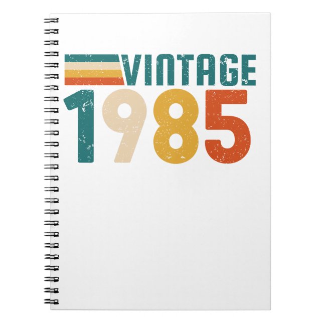 VINTAGE 1985 NOTIZBLOCK (Vorderseite)