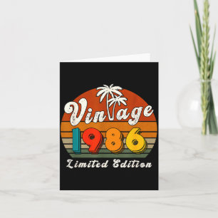 Vintage 1986 Limitierte Auflage 40 Jahre Geburtsta Karte
