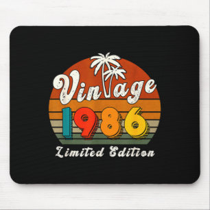 Vintage 1986 Limitierte Auflage 40 Jahre Geburtsta Mousepad