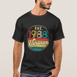 Vintage 1988 Made In 1988 34Th Birthday Funny 34 Y T-Shirt