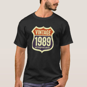 Vintage 1989 Originalteile USA Straßenschild Gebur T-Shirt