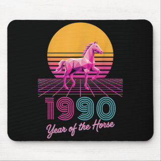 Vintage 1990 Jahr des Pferdes Lunar Rider CNY Zod Mousepad