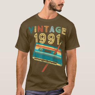 Vintage 1991 Musik-Kassette 32. Geburtstagsgeschen T-Shirt