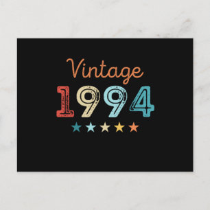 Vintage 1994 30. Geburtstag Retro-Geschenk 30 Jahr Postkarte