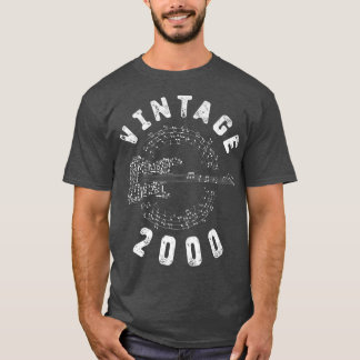 Vintage 2000 Birthday Limited Edition Guitar Music T-Shirt