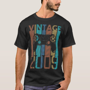 Vintage 2009 Gaming-Geschenke für 13-jährigen Jung T-Shirt