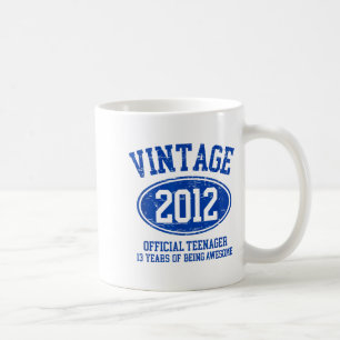 Vintage 2012 offizieller Teenager 13. Geburtstag 1 Kaffeetasse