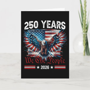 Vintage 250 Jahre 1776-2026 250. Geburtstag 4. Karte