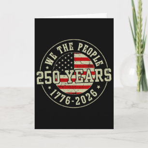 Vintage 250 Jahre 1776-2026 250. Geburtstag 4. Karte