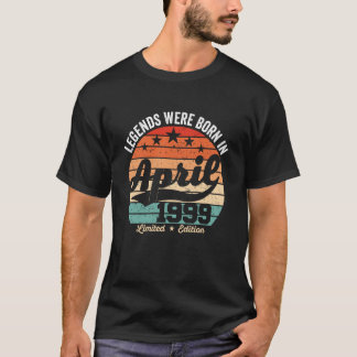 Vintage 27. Geburtstag Legenden wurden im April 1 T-Shirt