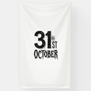 Vintage 31. Oktober Halloween-Schriftzug Design_1 Banner