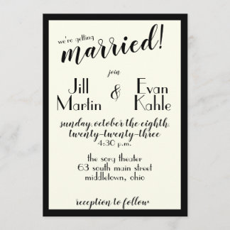 Vintage 40er-Filmeinladung Einladung