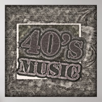 Vintage 40's Music - Poster